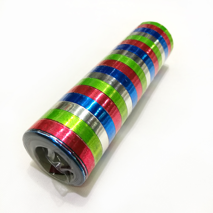 Luftschlangen in Metallic-Bunt