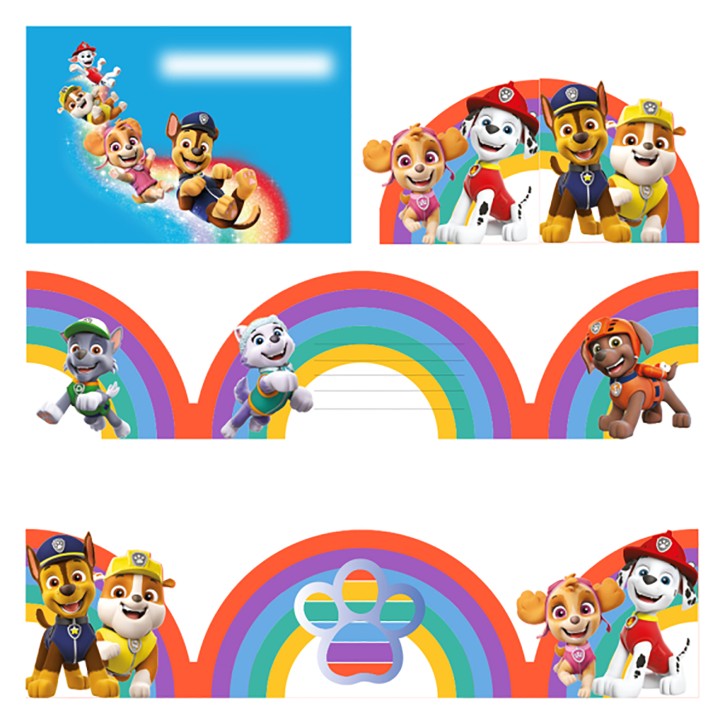 8 Einladungen + Umschläge Paw Patrol 2022