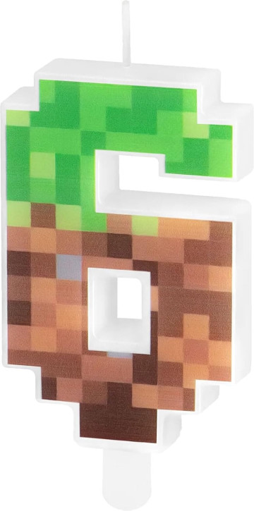 Zahlenkerze #6 - Pixel