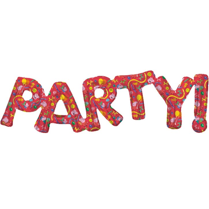 Folienballon Peppa Pig - "Party"