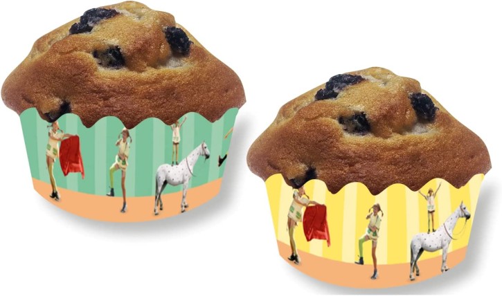 12 Cupcake-Banderolen Pippi Langstrumpf