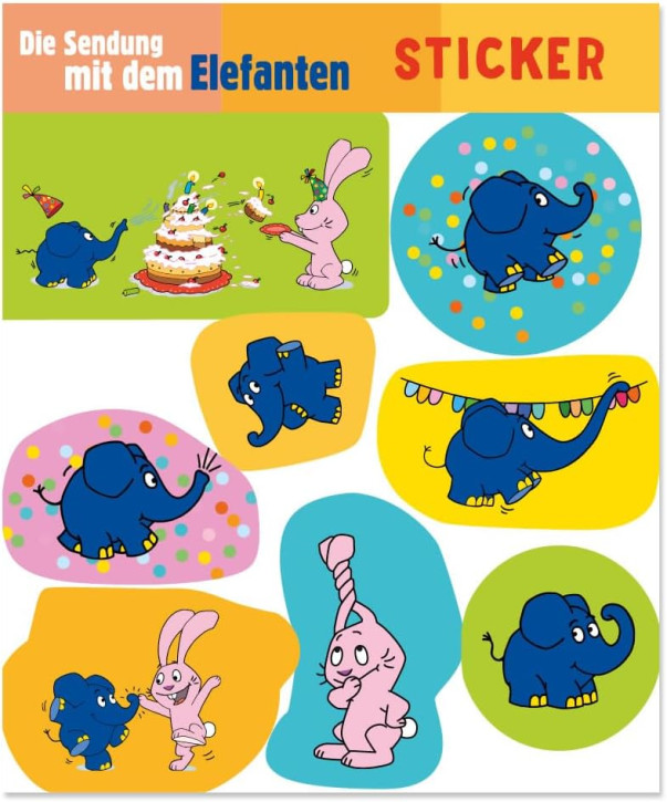 1 Sticker-Bogen Die Sendung mit dem Elefanten