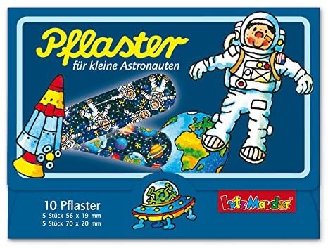 10 Kinder-Pflaster Astronaut