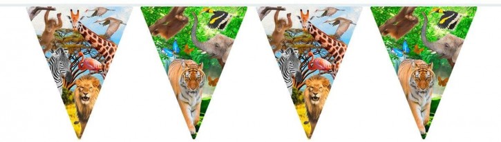 10m Wimpelkette Zoo und Safari