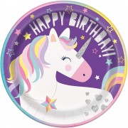 8 Party-Teller Fröhliches Einhorn