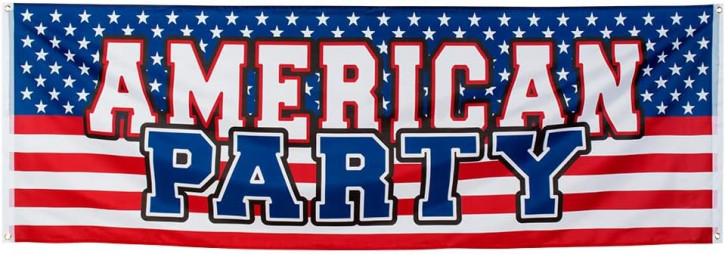 220x74cm Banner American Party