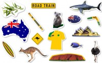 54-teiliges XXL-Konfetti Australien
