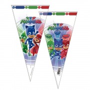 6 dreieckige Partytüten PJ Masks