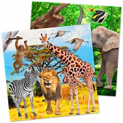 20 Servietten Zoo und Safari
