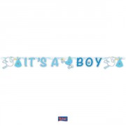 Storch-Girlande "It's a Boy"