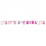 Storch-Girlande "It's a Girl"