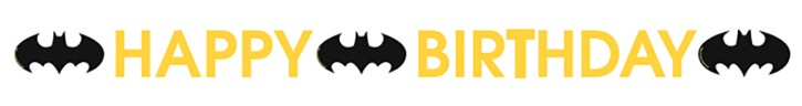 Buchstabengirlande Batman