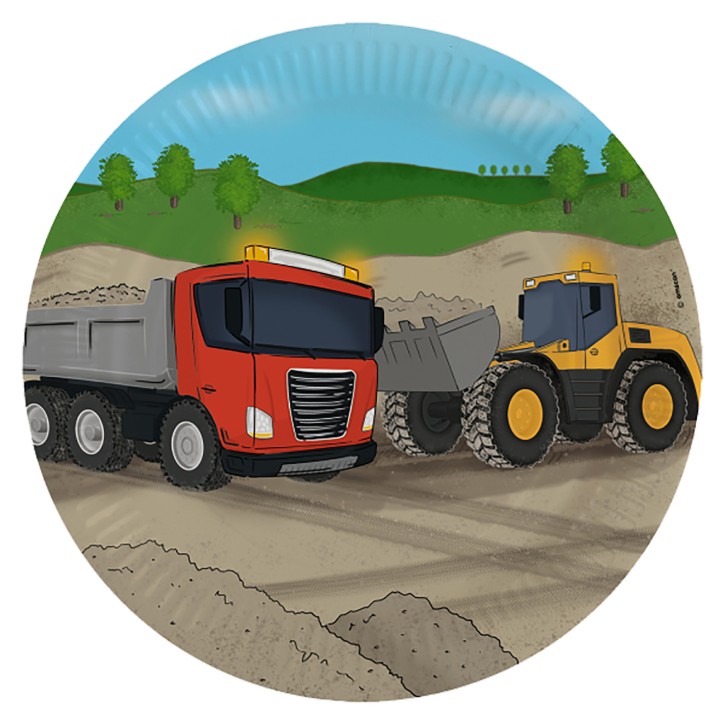 8 Teller Baustelle