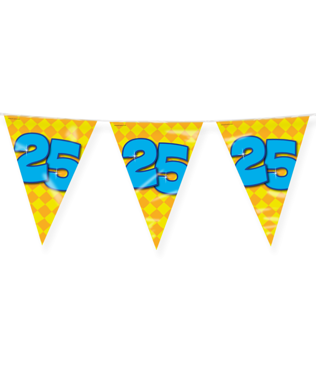Wimpelkette für den 25. Geburtstag