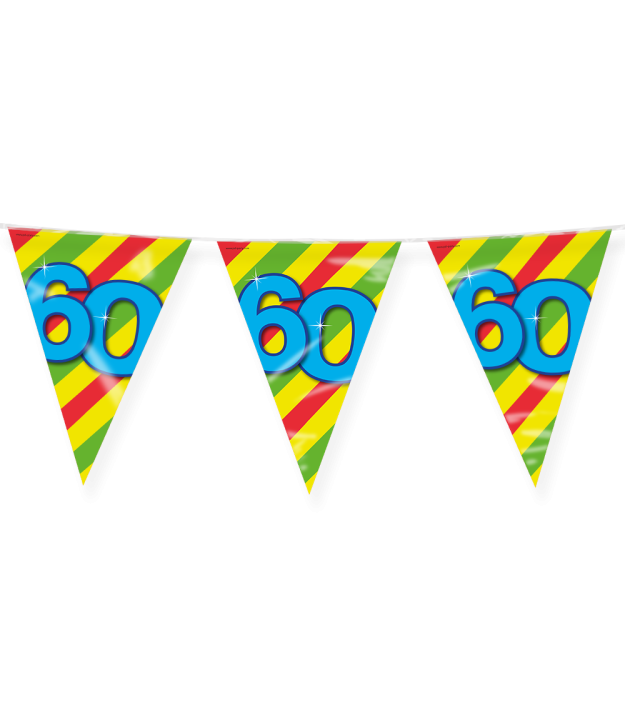 Wimpelkette für den 60. Geburtstag