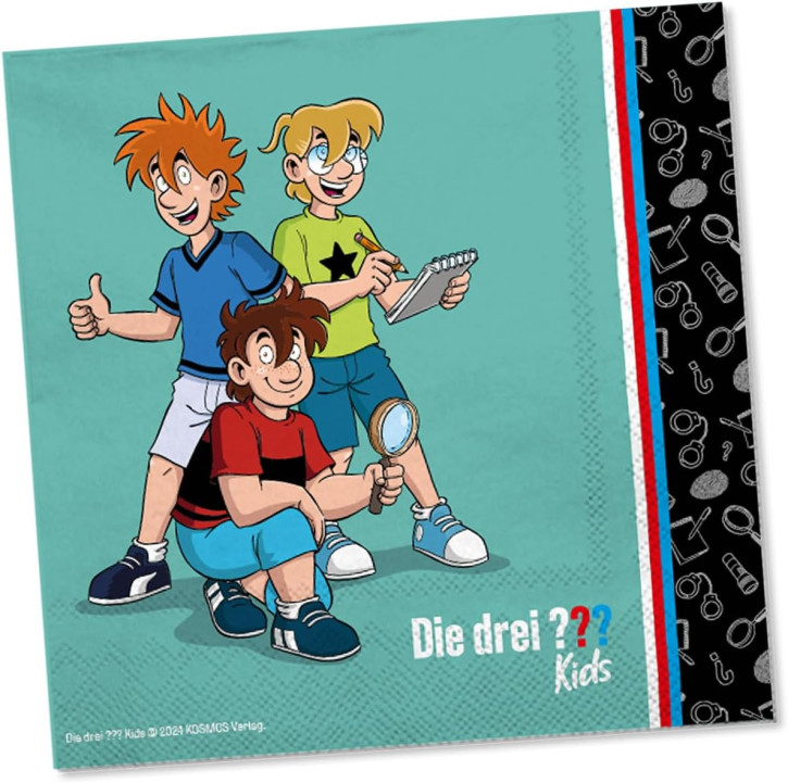 20 Servietten Die drei Fragezeichen