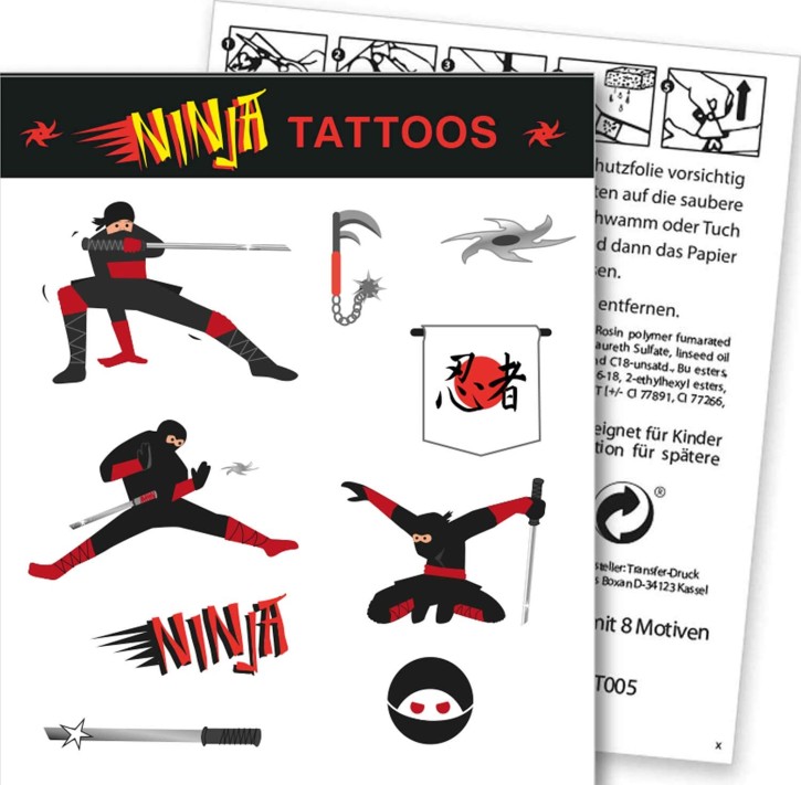 1 Tattoo-Bogen Ninja