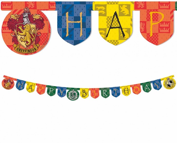 Happy Birthday Banner Harry Potter Wizarding World