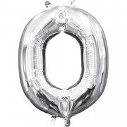 Folienballon Buchstabe O - in Silber