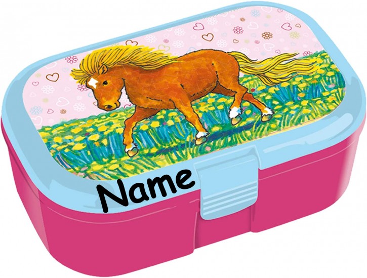 Lunchbox "Mein Ponyhof 2" - Mit Wunschname