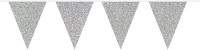 Wimpelkette Metallic-Silber