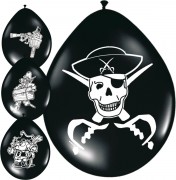8 Piraten-Luftballons Piratenschätze