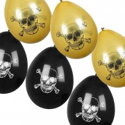 6 Luftballons Totenkopf