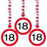 3 Dekospiralen 18. Geburtstag
