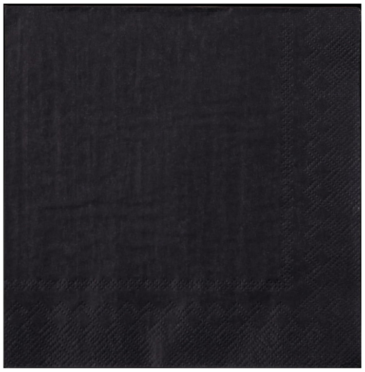 20 Servietten Schwarz