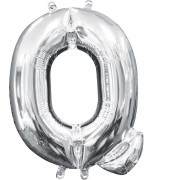 Folienballon Buchstabe Q - in Silber