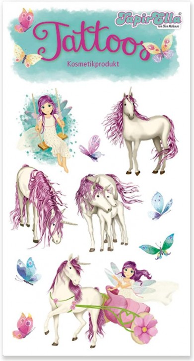 Einhorn mit Elfe Tattoos