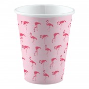 8 Party-Becher Flamingo Paradise