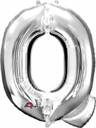 Folienballon XXL-Buchstabe Q - in Silber
