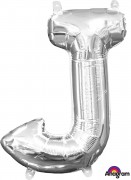 Folienballon XXL-Buchstabe J - in Silber