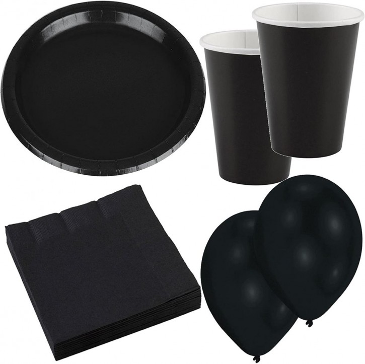 44-teiliges Spar-Set: Schwarz