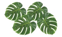 4 Palmblatt-Dekorationen Paradies