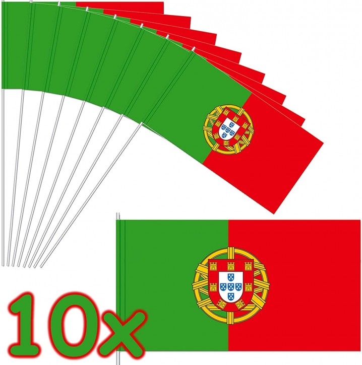 10 Flaggen Portugal