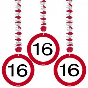 3 Dekospiralen 16. Geburtstag