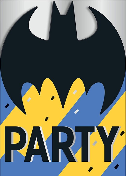 8 Einladungen Batman