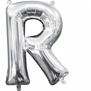 Folienballon Buchstabe R - in Silber