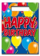 6 Partytüten Happy Birthday Luftballons