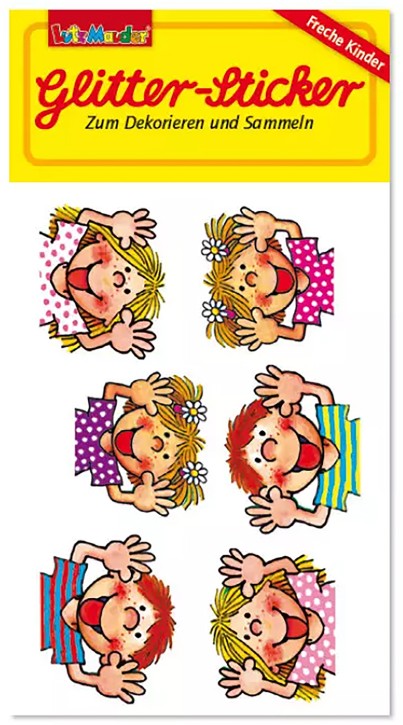 Freche Kids Glitter-Sticker