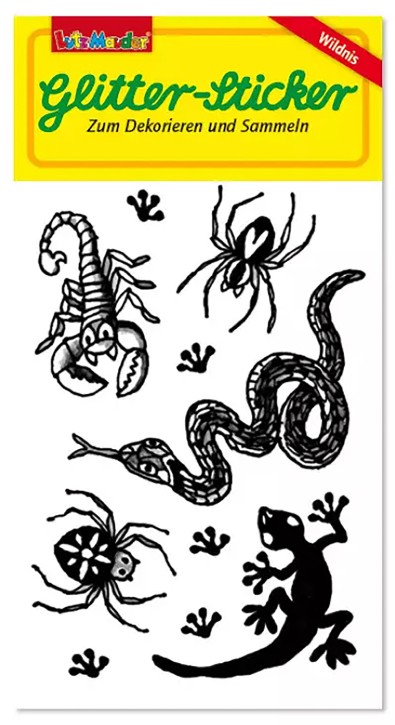 Wildnis Glitter-Sticker