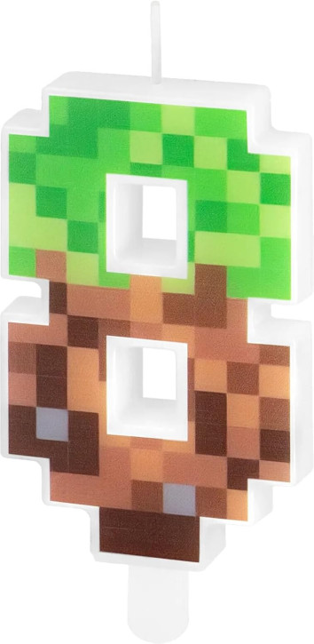 Zahlenkerze #8 - Pixel