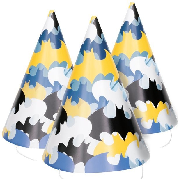 8 Partyhütchen Batman