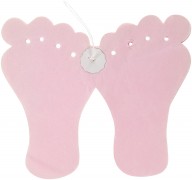 Girlande Rosa Füße - Mädchen
