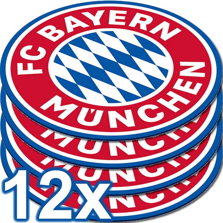 12 Untersetzer FC Bayern München