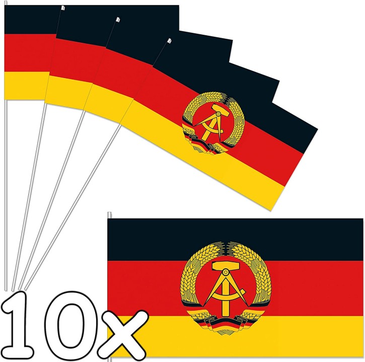 10 Flaggen DDR