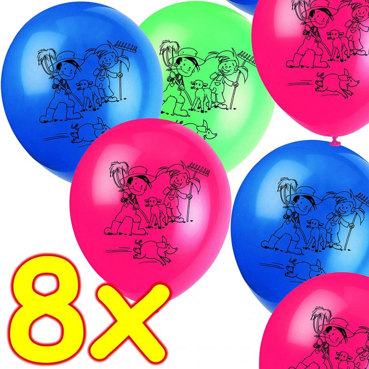 8 Luftballons Bauernhof