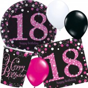 44-teiliges Spar-Set: 18. Geburtstag - Sparkling Pink